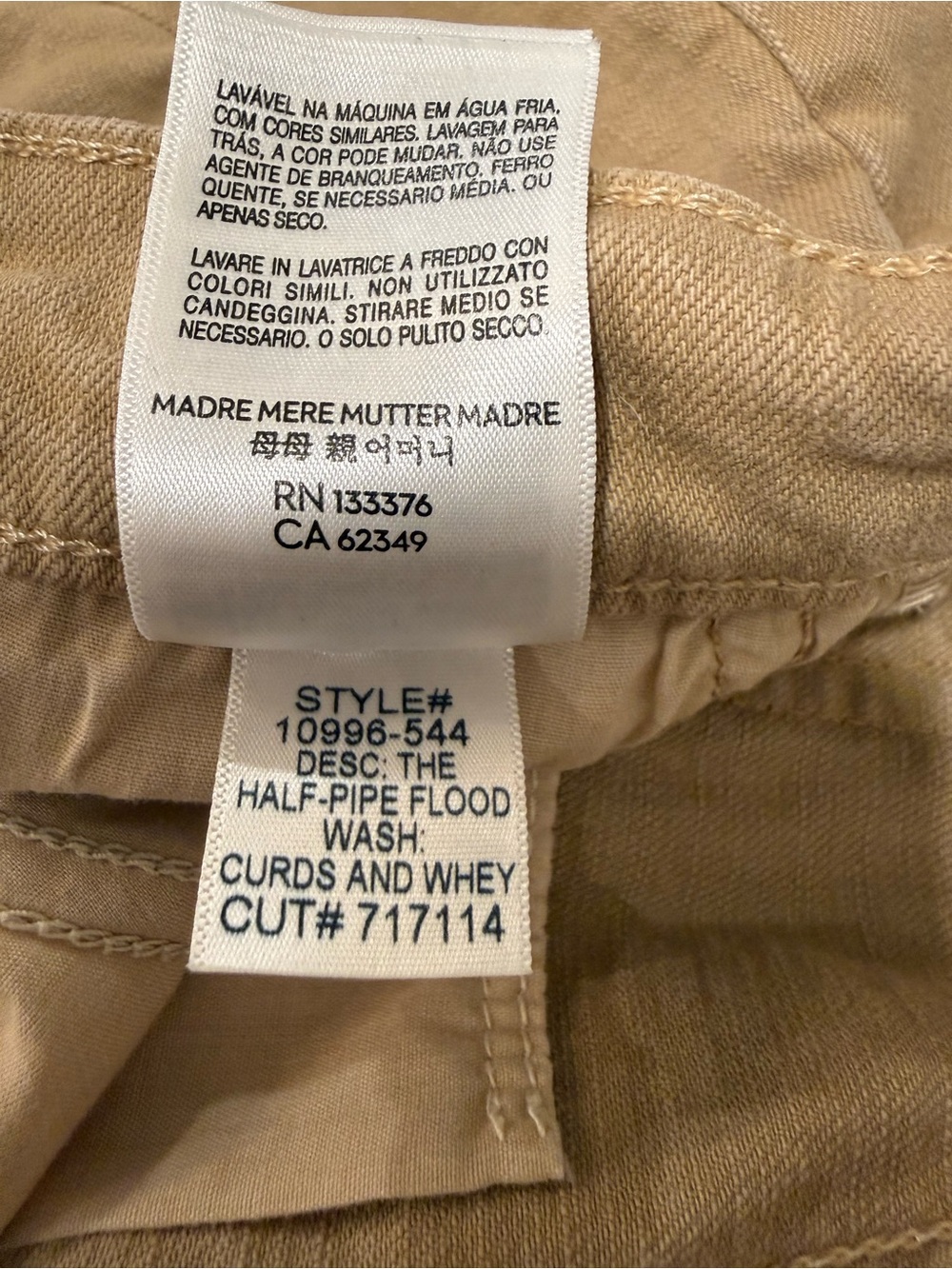 MOTHER Half Pipe Flood size 29 - Picture 4 of 6